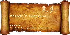Molnár Georgina névjegykártya