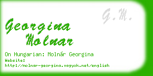 georgina molnar business card